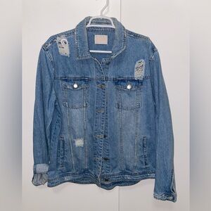 Jean Jacket, light Wash - Size: XL